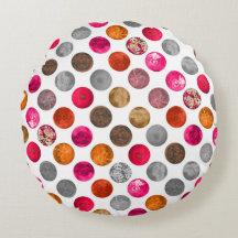 Sphères de géo Abstraite Magenta Orange