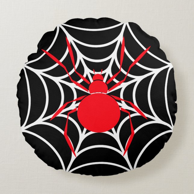 Coussins Ronds Spider’s Lair Accent Round Pillow (Devant)