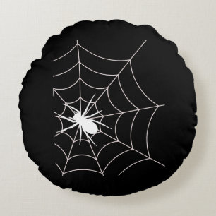 Coussins Ronds Spider Web Grossesse Faire-part Halloween