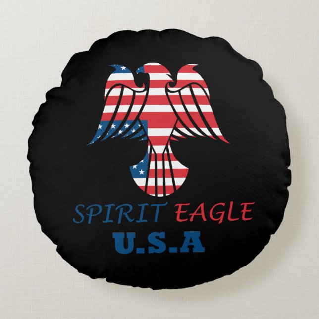Coussins Ronds Spirit eagle (Devant)