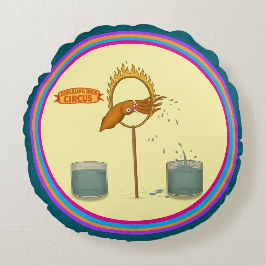 Coussins Ronds Squirty squid (Devant)