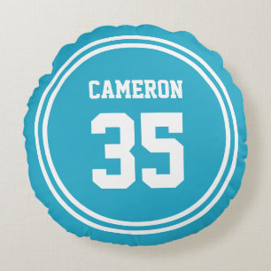 Coussins Ronds Stripes modifiables et Arrière - plan Color Sporty