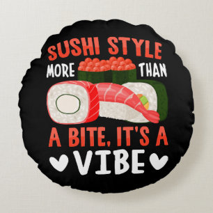 Coussins Ronds Style de sushi plus qu'une bouchée