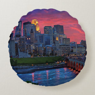 Coussins Ronds Sucrerie d'oeil de Minneapolis