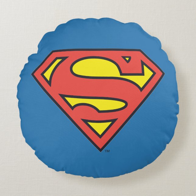 Coussins Ronds Superman S-Shield | Logo Superman (Devant)