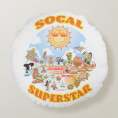 Coussins Ronds Superstar de SoCal (Dos)