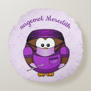 Coussins Ronds surgeowl girl - oreiller
