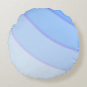 Coussins Ronds Swirl motif pastel bleu violet