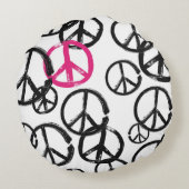 Coussins Ronds Symbole de paix (Dos)