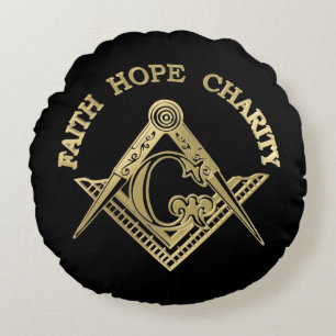 Coussins Ronds Symbole maçonnique