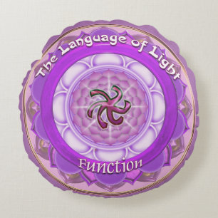 Coussins Ronds Symbole ou fonction Couronne Chakra
