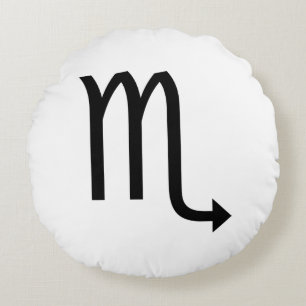 Coussins Ronds SYMBOLE Scorpion Zodiac