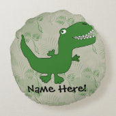 Coussins Ronds T-Rex Tyrannosaurus Rex Dinosaur Cartoon Enfants G (Dos)