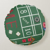 Table Casino Craps avec chips et dés