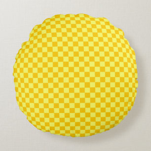 Coussins Ronds Tableau de bord classique de la combinaison jaune 