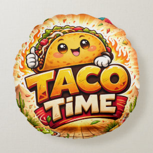 Coussins Ronds Taco Time - Fiesta Fiasco - Foodie Fiends