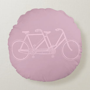 Coussins Ronds Tandem Vélo Deux Sièges Vélo Art COULEUR PERSON