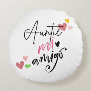 Coussins Ronds Tante mi amigo cadeau de vêtements pour bébé