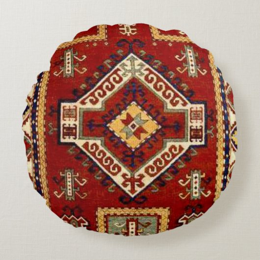Coussins Ronds Tapis antique (Devant)