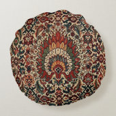 Coussins Ronds Tapis de tapis persan turc antique (Dos)