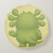 Coussins Ronds Tapsi le monstre TDAH sensible et réactif (Dos)