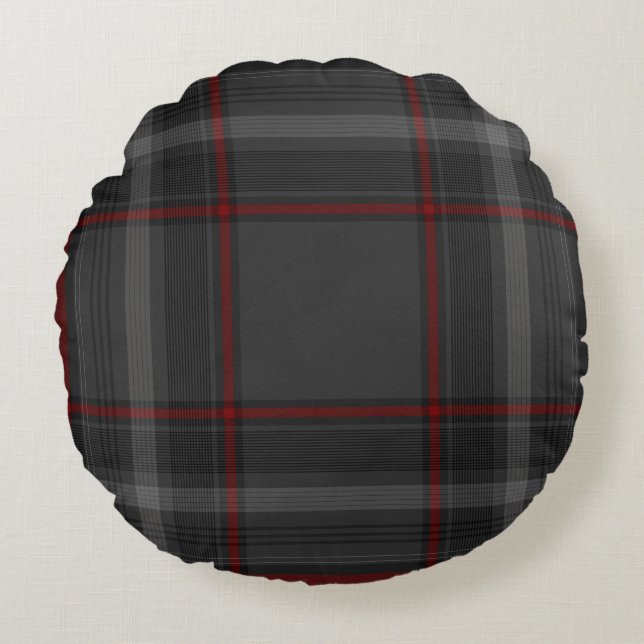 Coussins Ronds Tartan coloré (Devant)