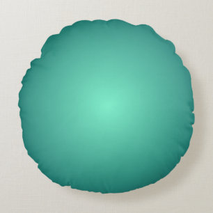 Coussins Ronds Teal Bleu Vert Clair aux Teintes Foncées
