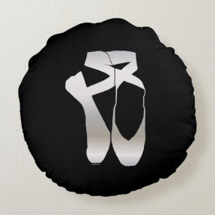 Coussins Ronds Team Pointe Ballet Silhouette
