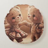 Coussins Ronds Teddy dansant (Devant)