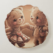 Coussins Ronds Teddy dansant (Dos)