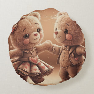 Coussins Ronds Teddy dansant