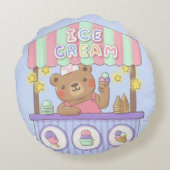 Coussins Ronds Teddy's Ice Cream Parlor (Dos)
