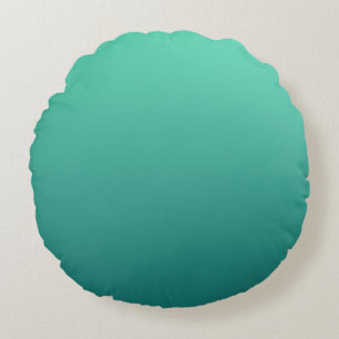 Coussins Ronds Teintes de sarcelle Vert de mer Bleu aigue-marine