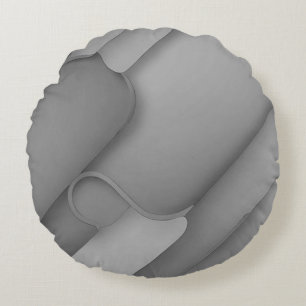 Coussins Ronds Teintes grises Art moderne
