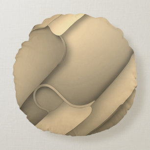 Coussins Ronds Teintes marron Art moderne