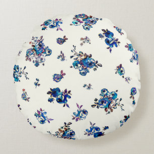 Coussins Ronds Textile et papier peint motifs sans soudure. i num