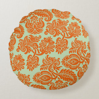 Coussins Ronds Texture arrière - plan orange transparente