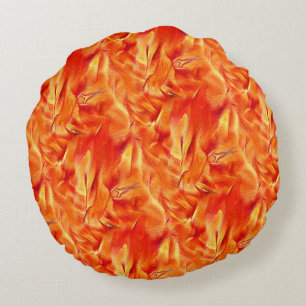 Coussins Ronds Texture bizarre tonalité très satinée, beaucoup ro