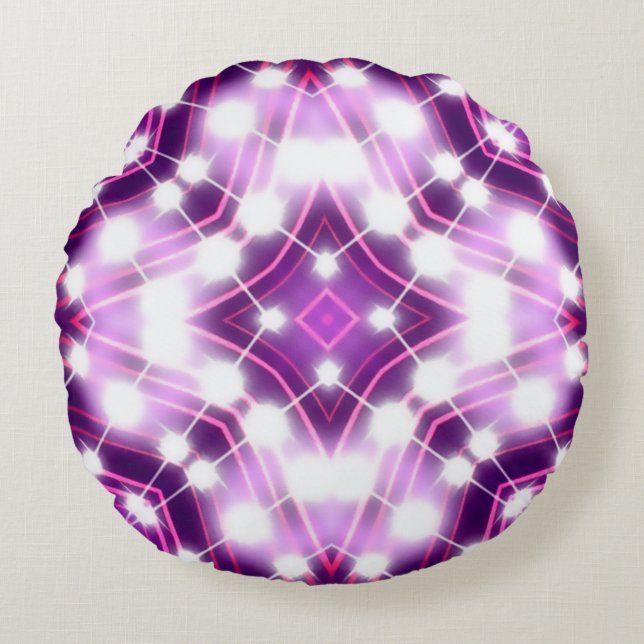 Coussins Ronds Texture de l'Arrière - plan des feux de signalisat (Devant)