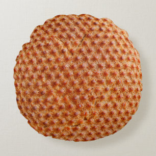 Coussins Ronds Texture de pain avec beaucoup de points (après cui