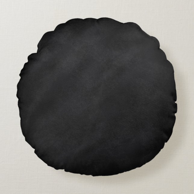 Coussins Ronds Texture de tableau noir rétro (Devant)