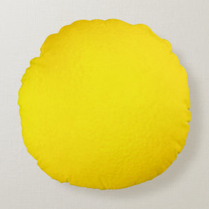 Coussins Ronds texture feuille or arrière - plan feuille jaune br