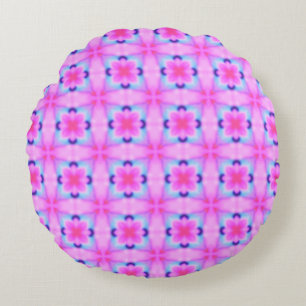 Coussins Ronds texture kaléidoscope géométrique et décorative Abs
