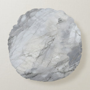 Coussins Ronds Textures en pierre blanche série de design 2