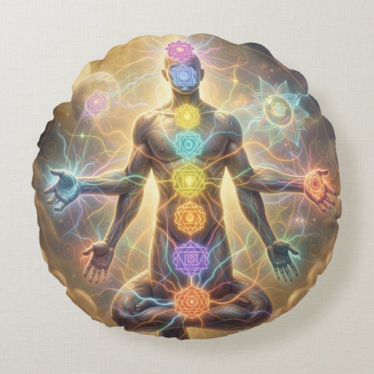 Coussins Ronds The 7 Chakras´7 (Devant)
