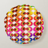 Coussins Ronds Tissu psychédélique (Dos)