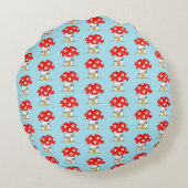 Coussins Ronds Toadstool Motif Nourriture pour enfants/chambre (Dos)