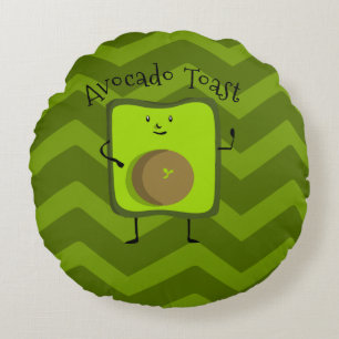 Coussins Ronds Toast Avocado