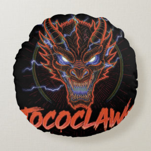 Coussins Ronds TOCOCLAWS Biohazard Skeleton : Masque à gaz radioa