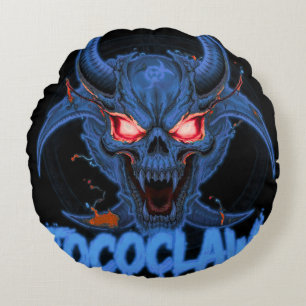 Coussins Ronds TOCOCLAWS Biohazard Skeleton : Masque à gaz radioa